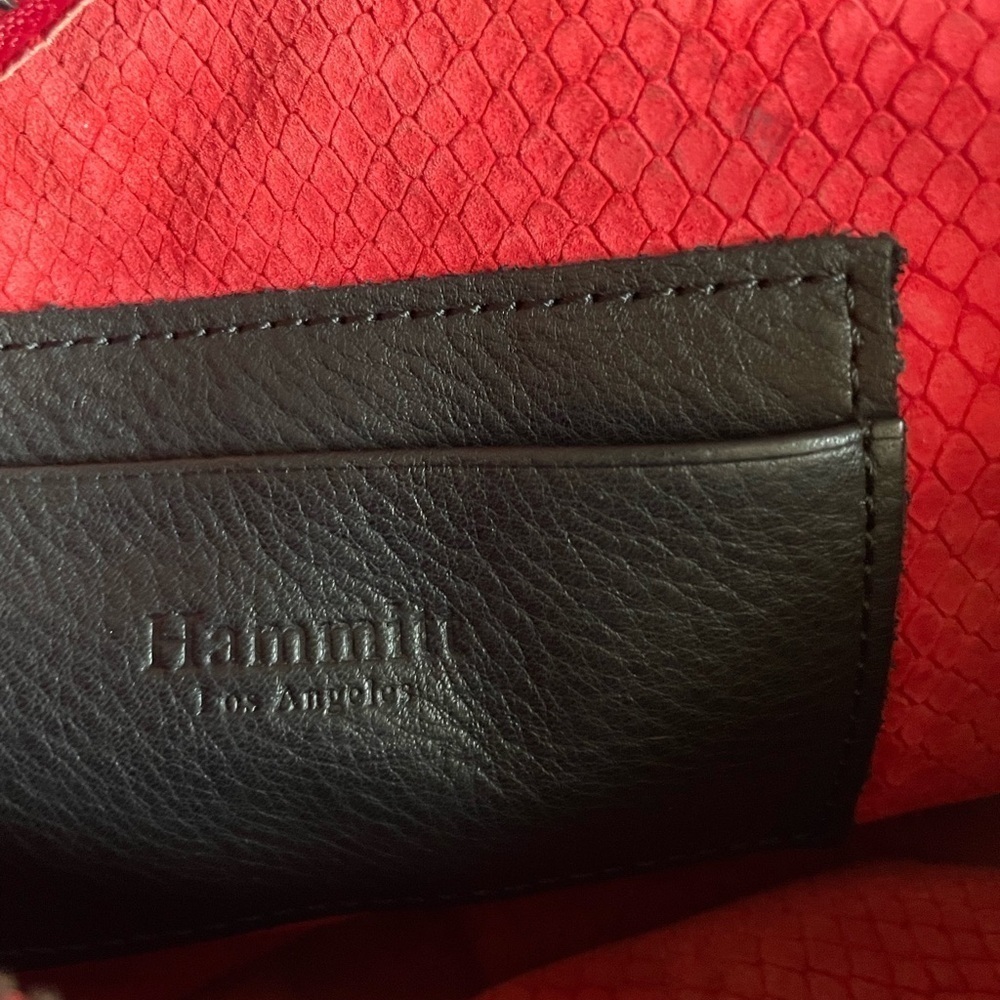 Hammitt Andrew Crossbody Convertible Leather/ Suede with Red leather Interior - Picture 11 of 16